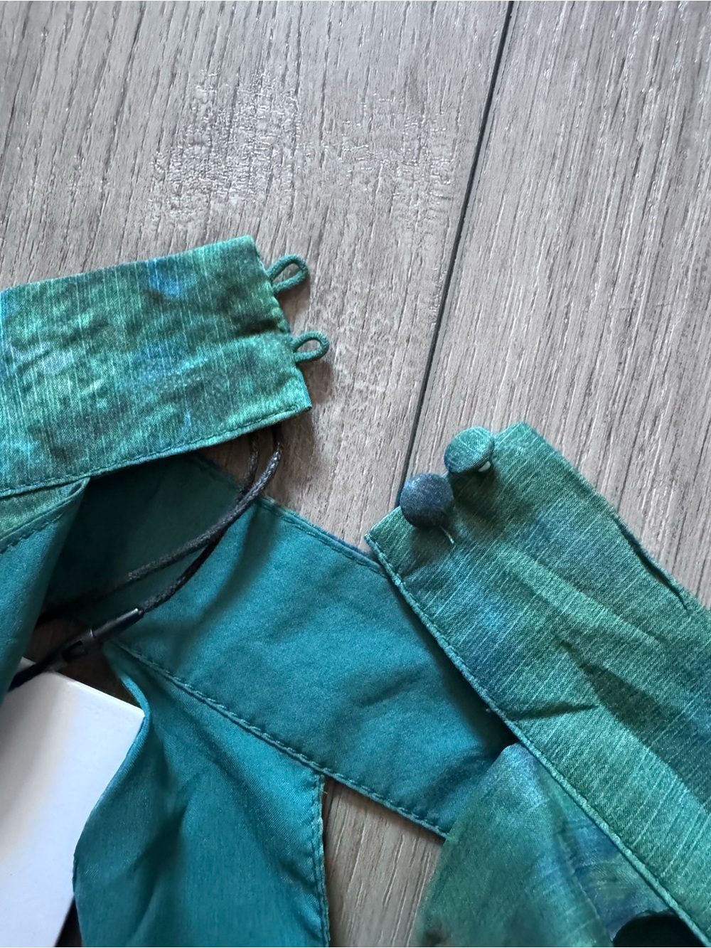 Halter Keyhole Maxi Dress in Green and Blue Marble - Picture 11 of 16